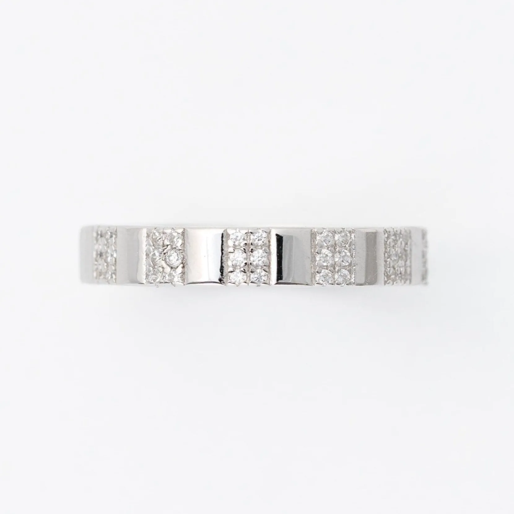 Mini Banded CZ Ring
