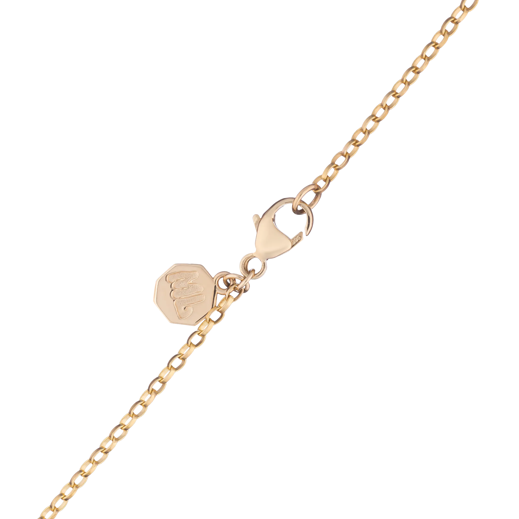 Mini Diamond Halo Porte Bonheur Blue Sapphire