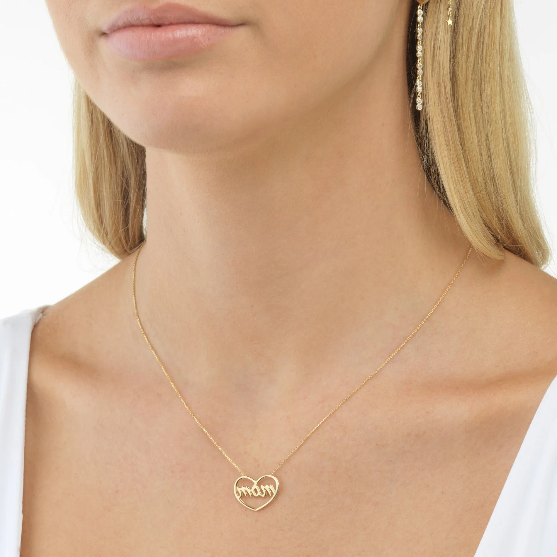 Mom Necklace 14K