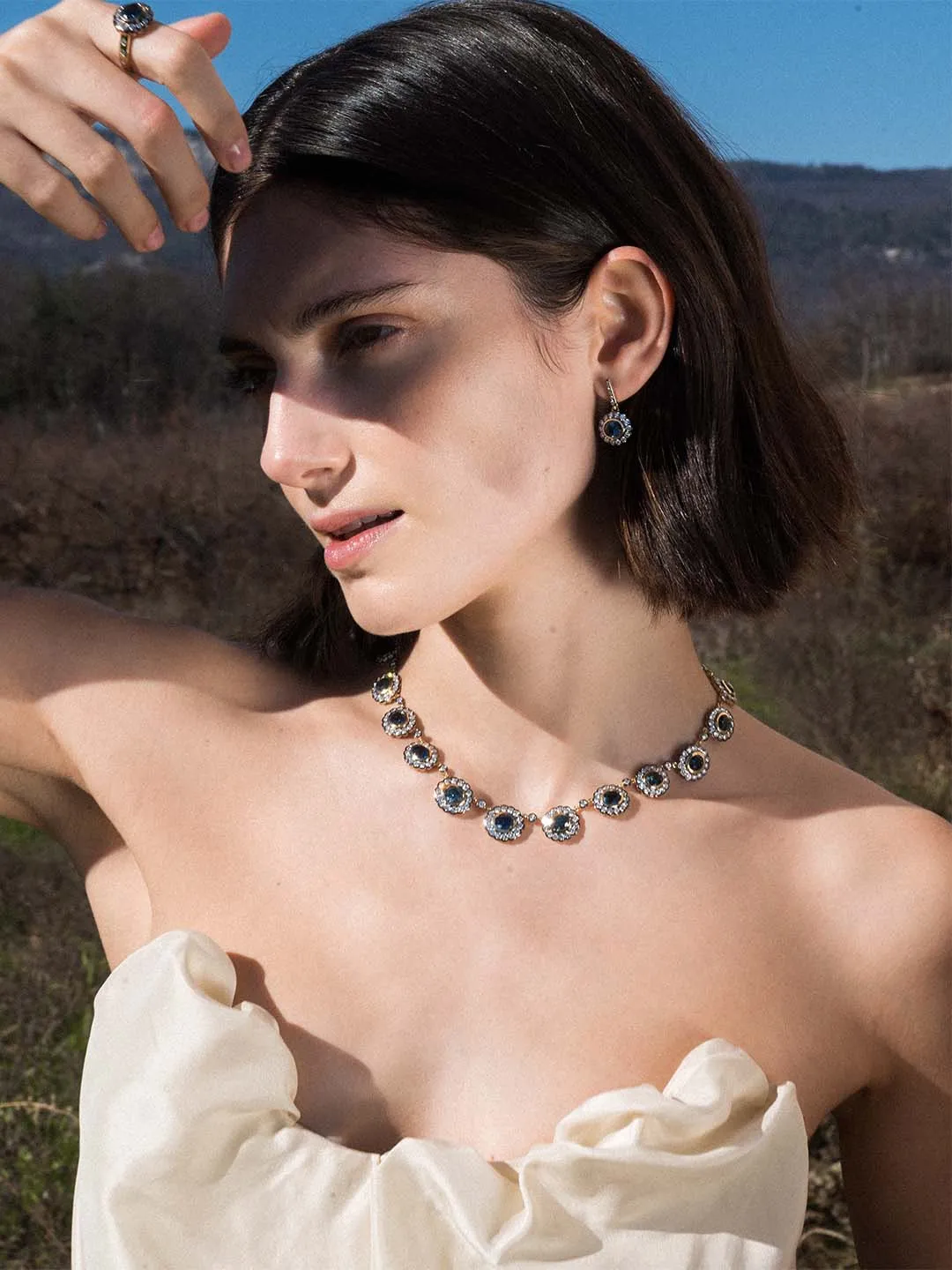 Montana Sapphire Alexandra Necklace
