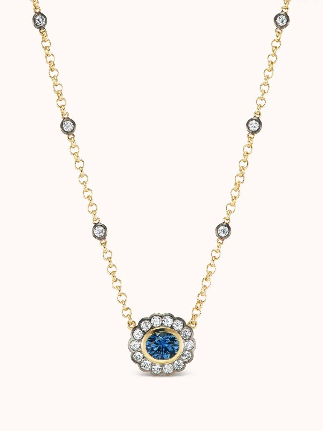 Montana Sapphire Single Alexandra Necklace