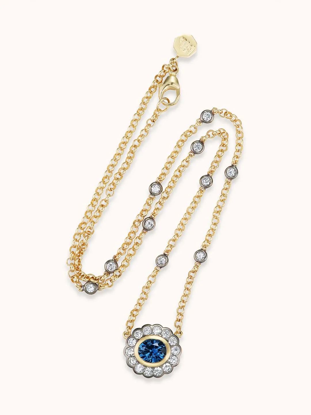 Montana Sapphire Single Alexandra Necklace