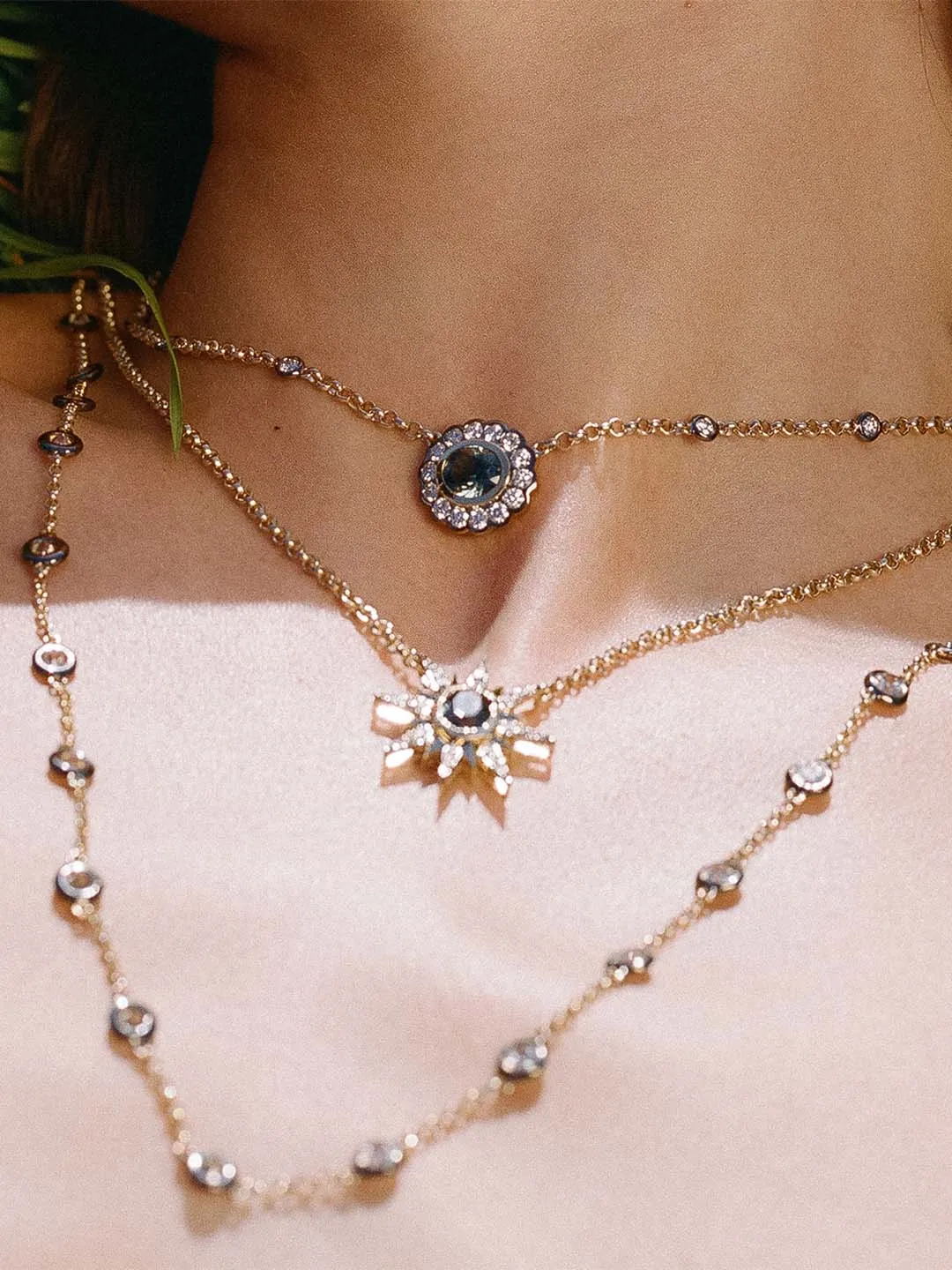 Montana Sapphire Single Alexandra Necklace