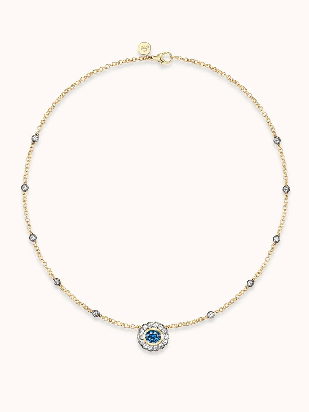 Montana Sapphire Single Alexandra Necklace