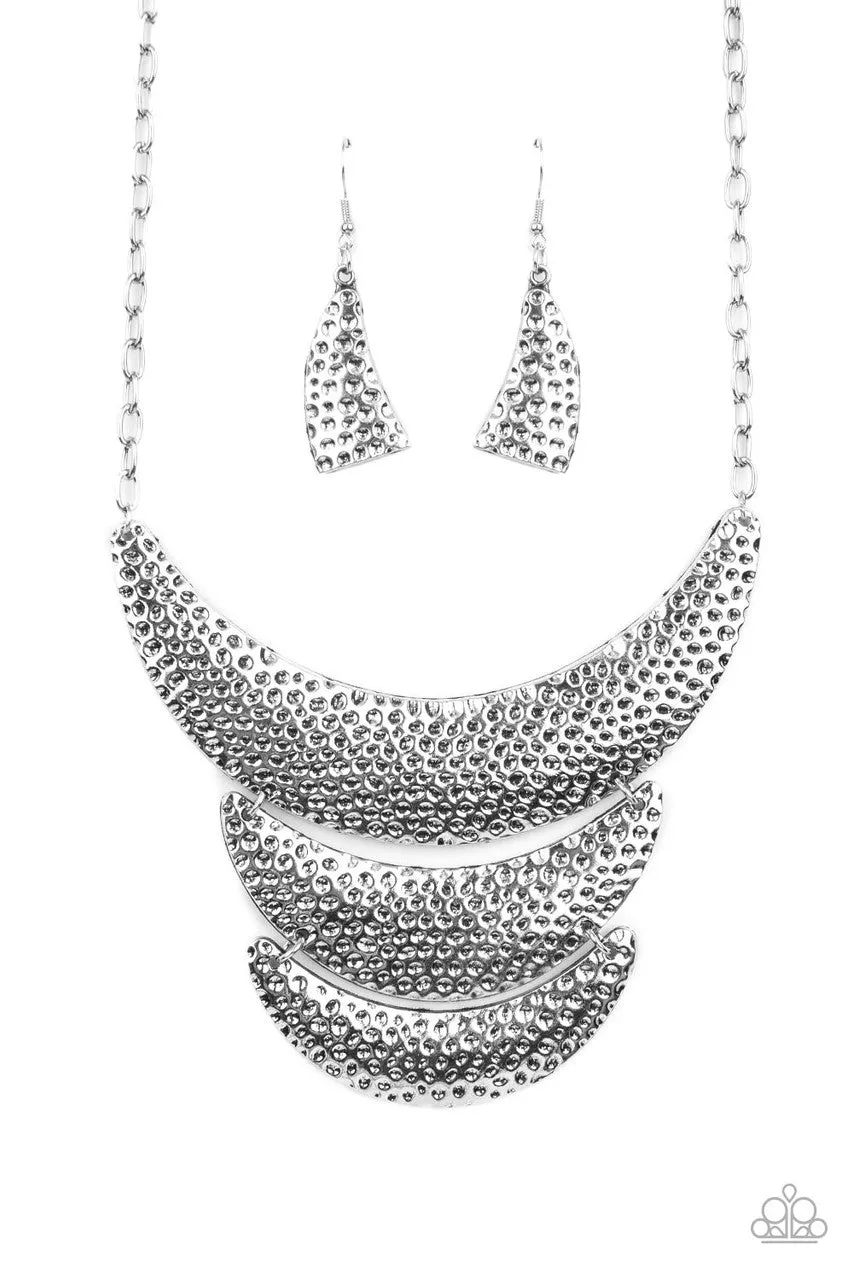 Moonwalk Magic Silver Paparazzi Necklace