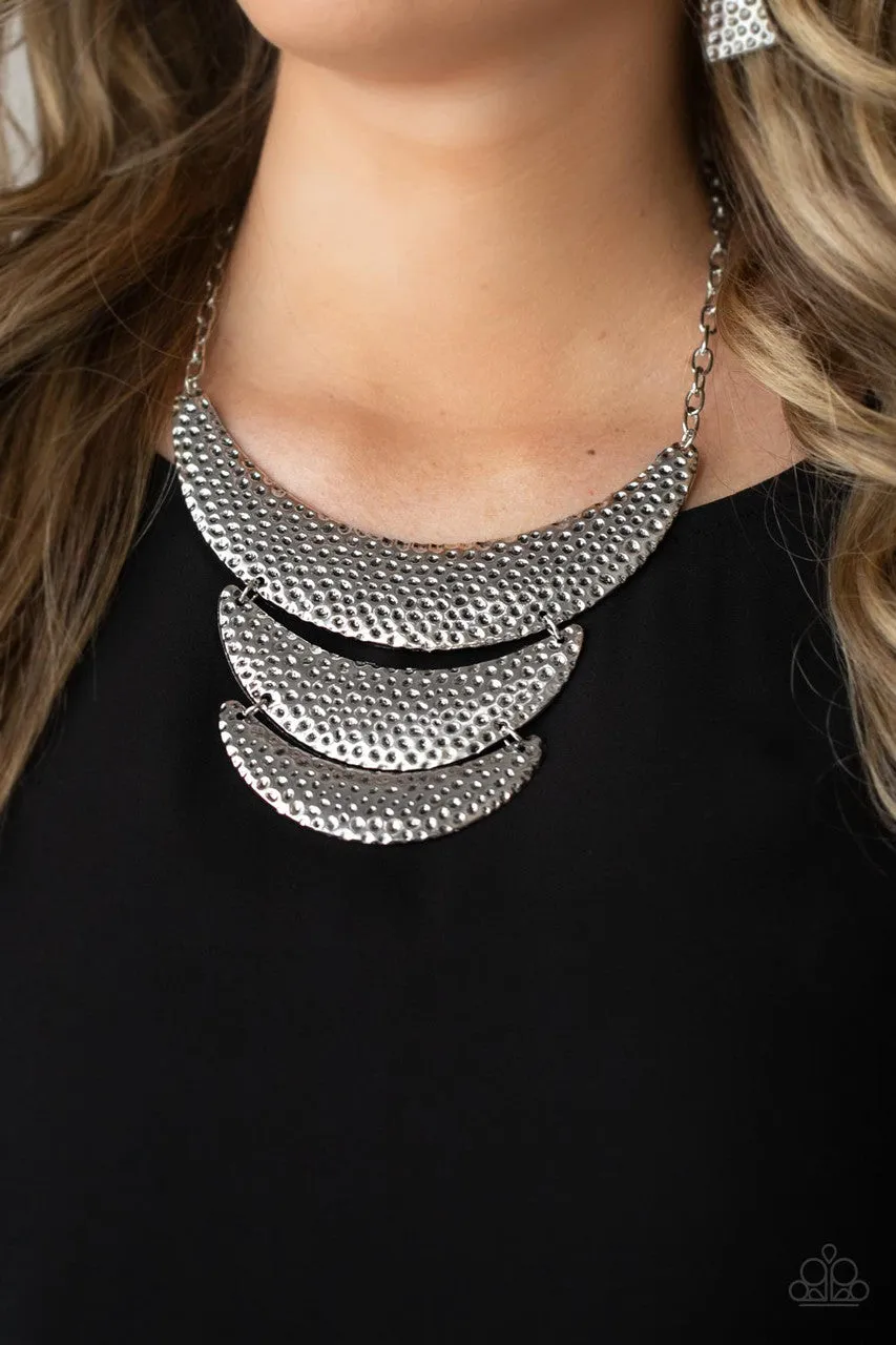 Moonwalk Magic Silver Paparazzi Necklace