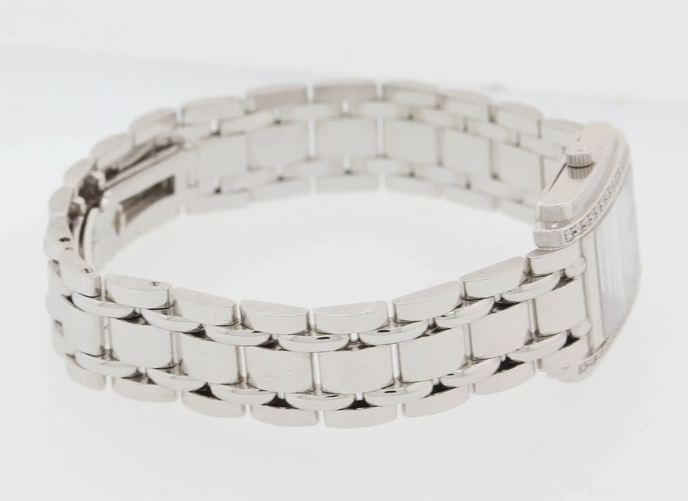Movado Sika 66-25-0640 14k White Gold 19mm Quartz MOP Diamond Watch Papers S8