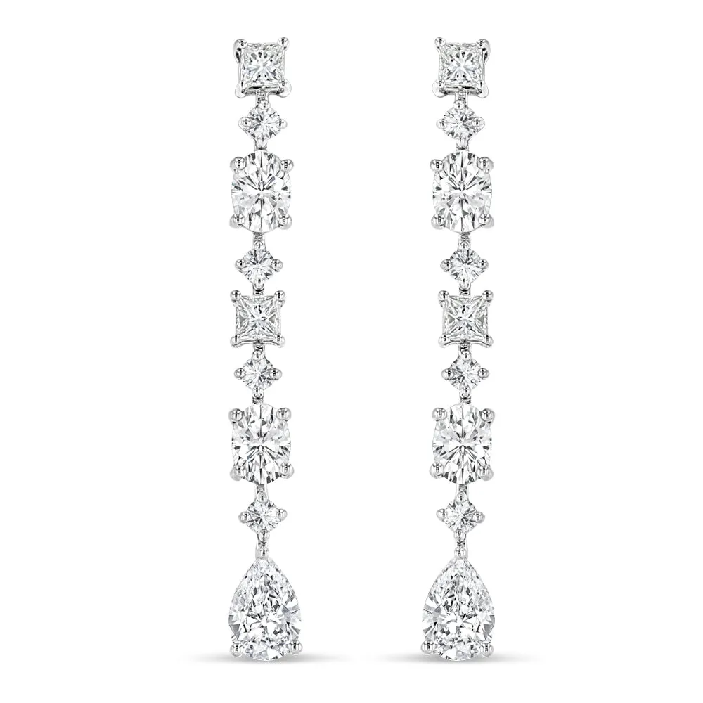 Multi-Shape Diamond Earrings