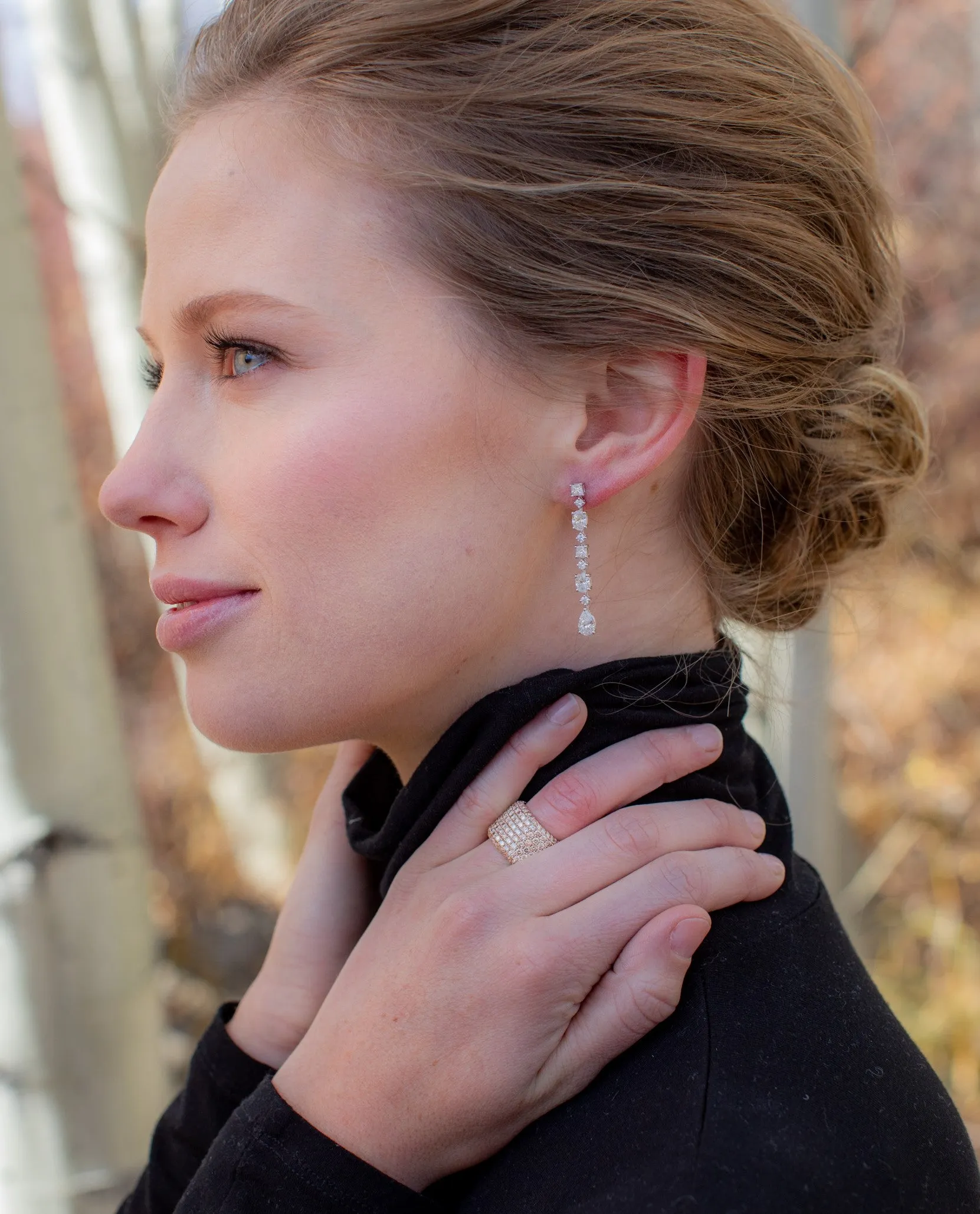 Multi-Shape Diamond Earrings
