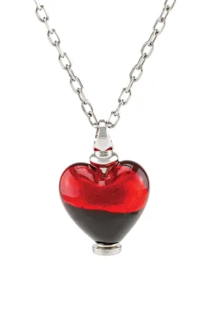 Murano Glass Heart Urn - 'Everlasting Love'