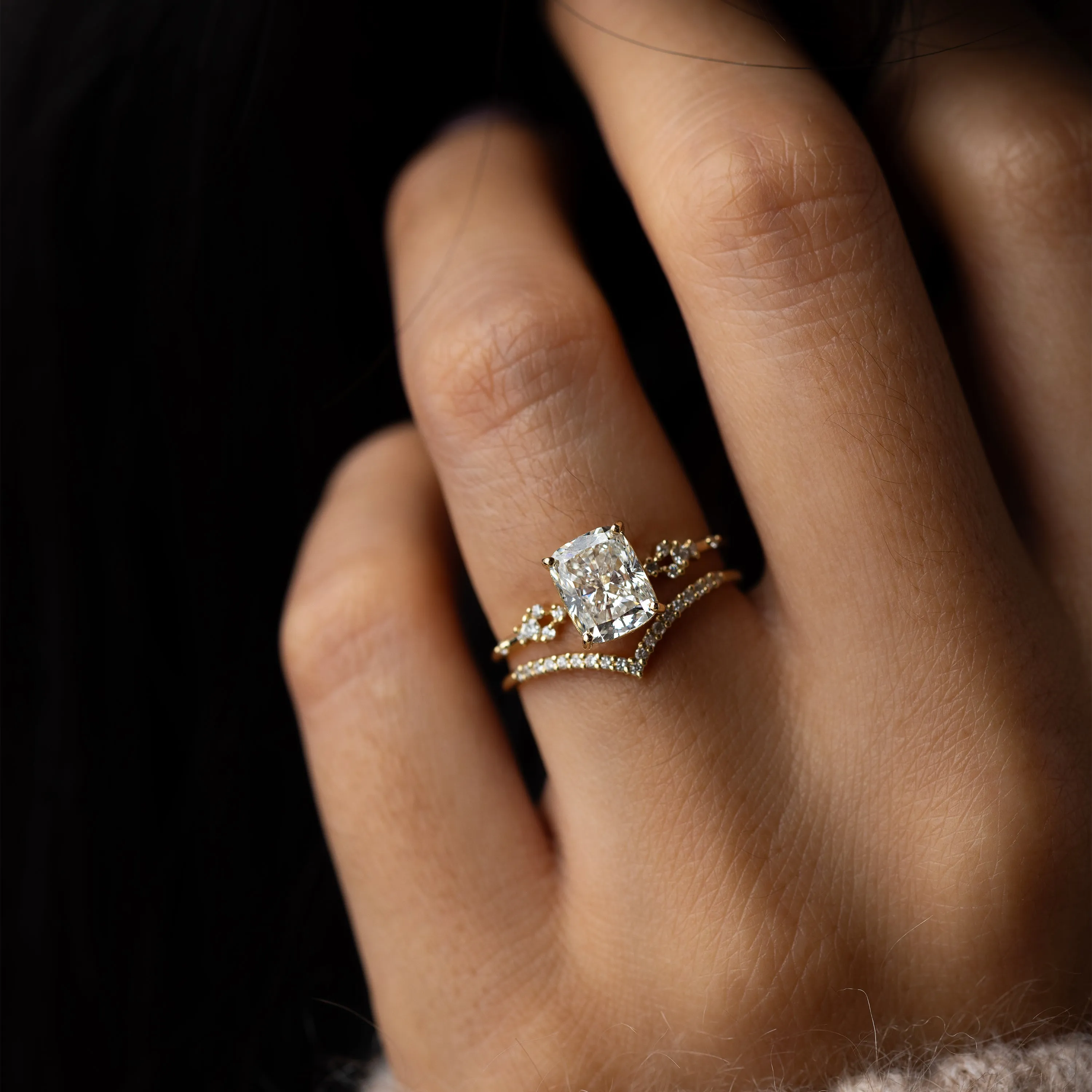 Myriad Ring, Cushion Cut
