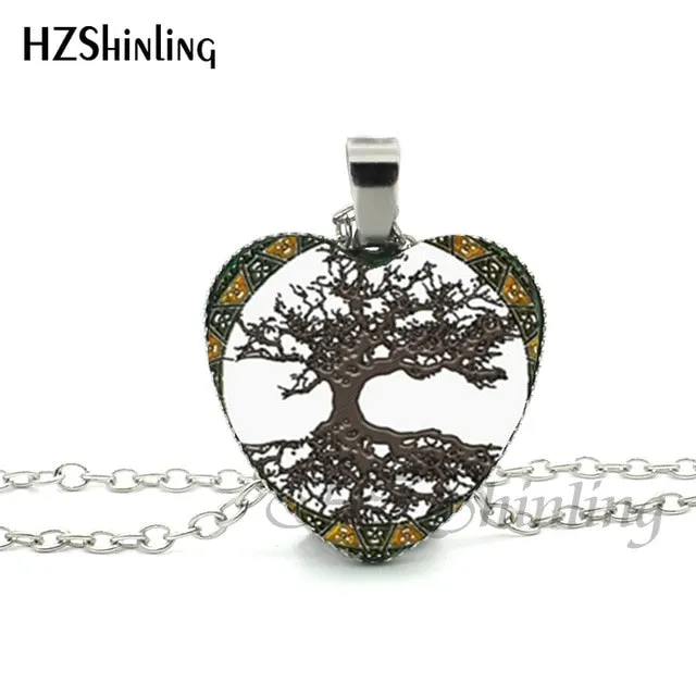 New Divergent Heart Necklace Tree Pendant Jewelry