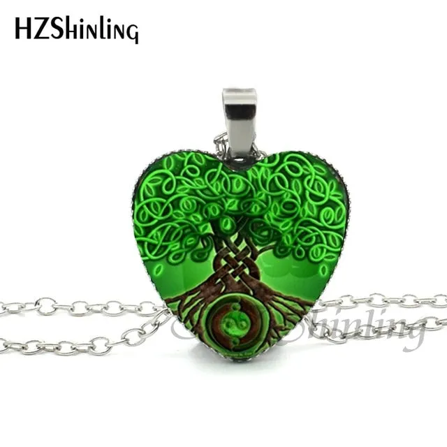 New Divergent Heart Necklace Tree Pendant Jewelry