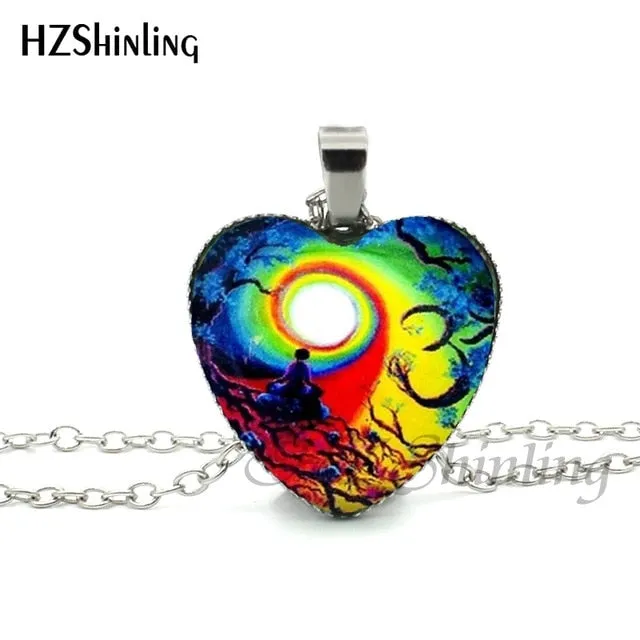 New Divergent Heart Necklace Tree Pendant Jewelry