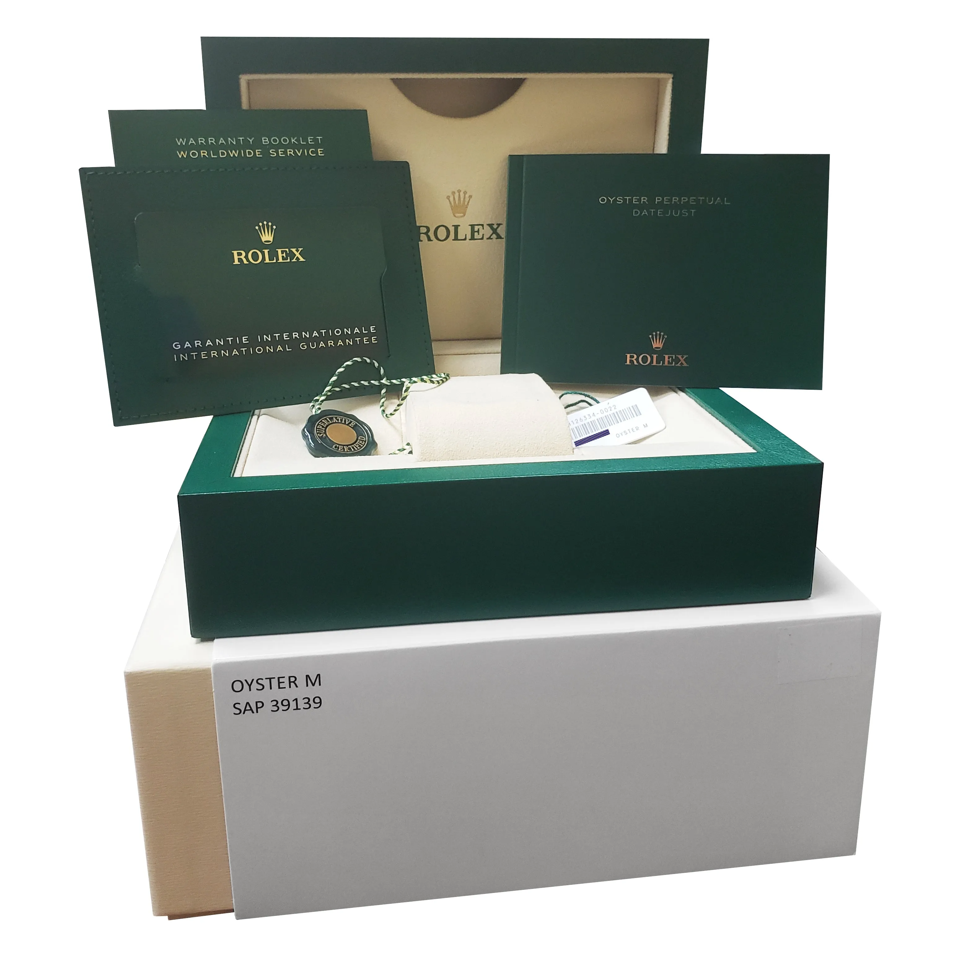 NEW MAY 2023 Rolex DateJust 41 Wimbledon Fluted Steel Watch Jubilee 126334 B P