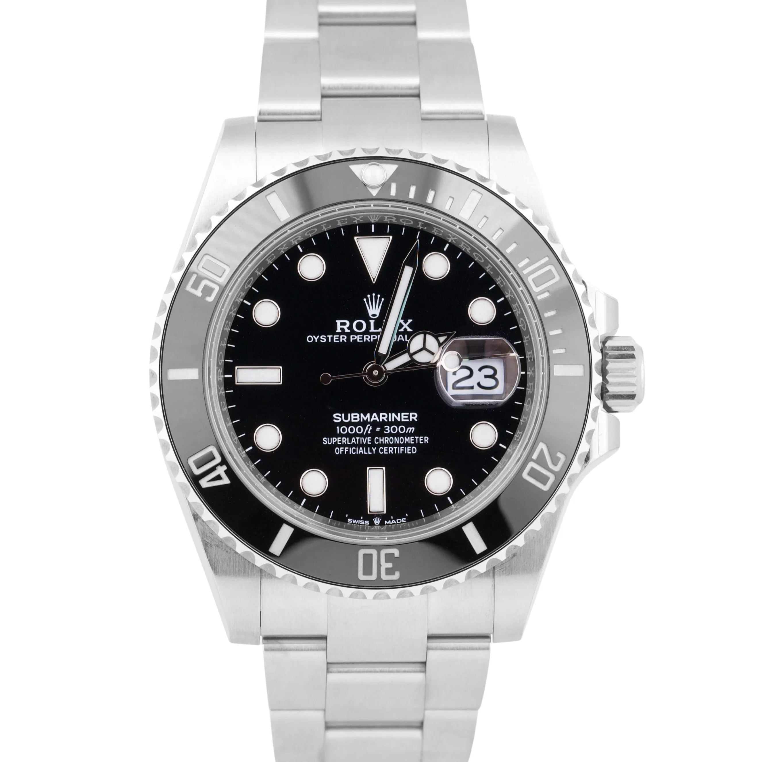 NEW NOV 2023 PAPERS Rolex Submariner Date Stainless Steel 41mm 126610 LN B P