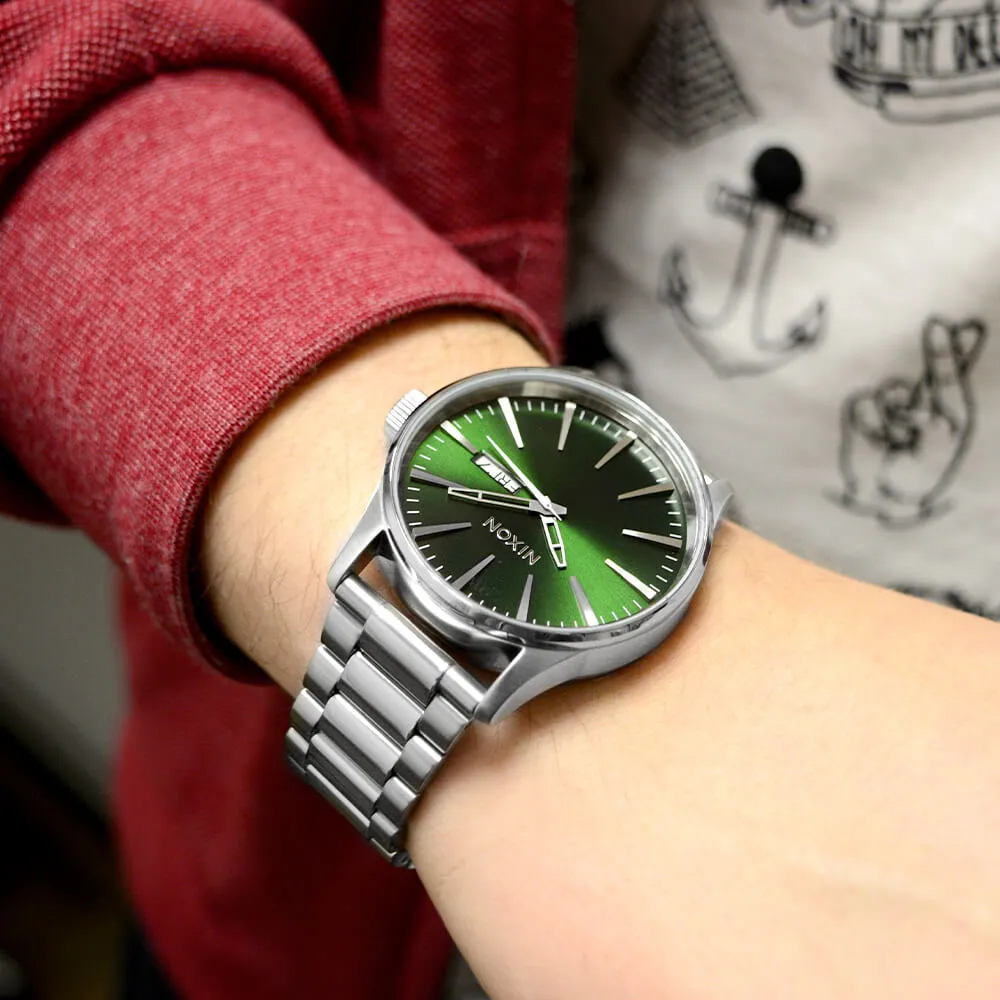 Nixon Sentry Stainless Steel Green Dial Men's Watch Men's Watch A356-1696