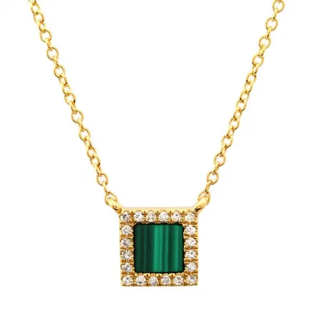 Nogama Halo Malachite Necklace