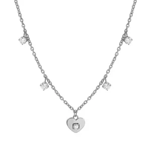 Nomination MySophie Necklace, Heart, Cubic Zirconia, Sterling Silver