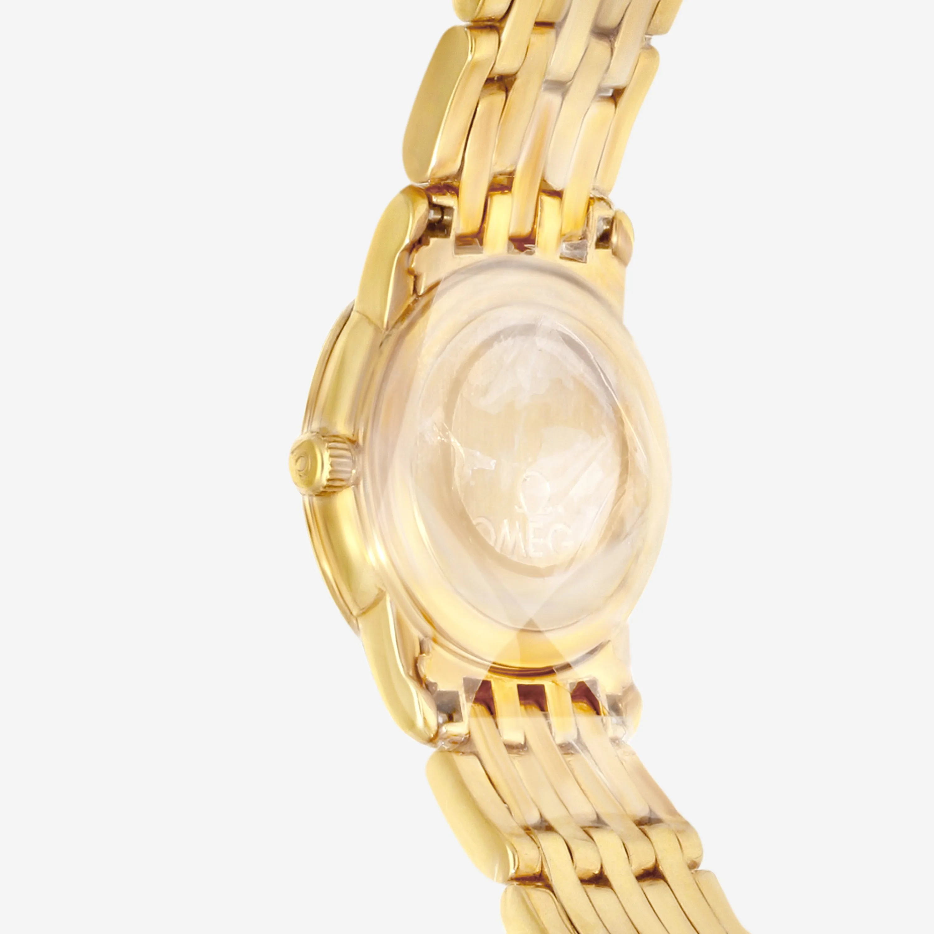 Omega De Ville Prestige 18K Yellow Gold Diamond Quartz Ladies Watch 4170.76.00