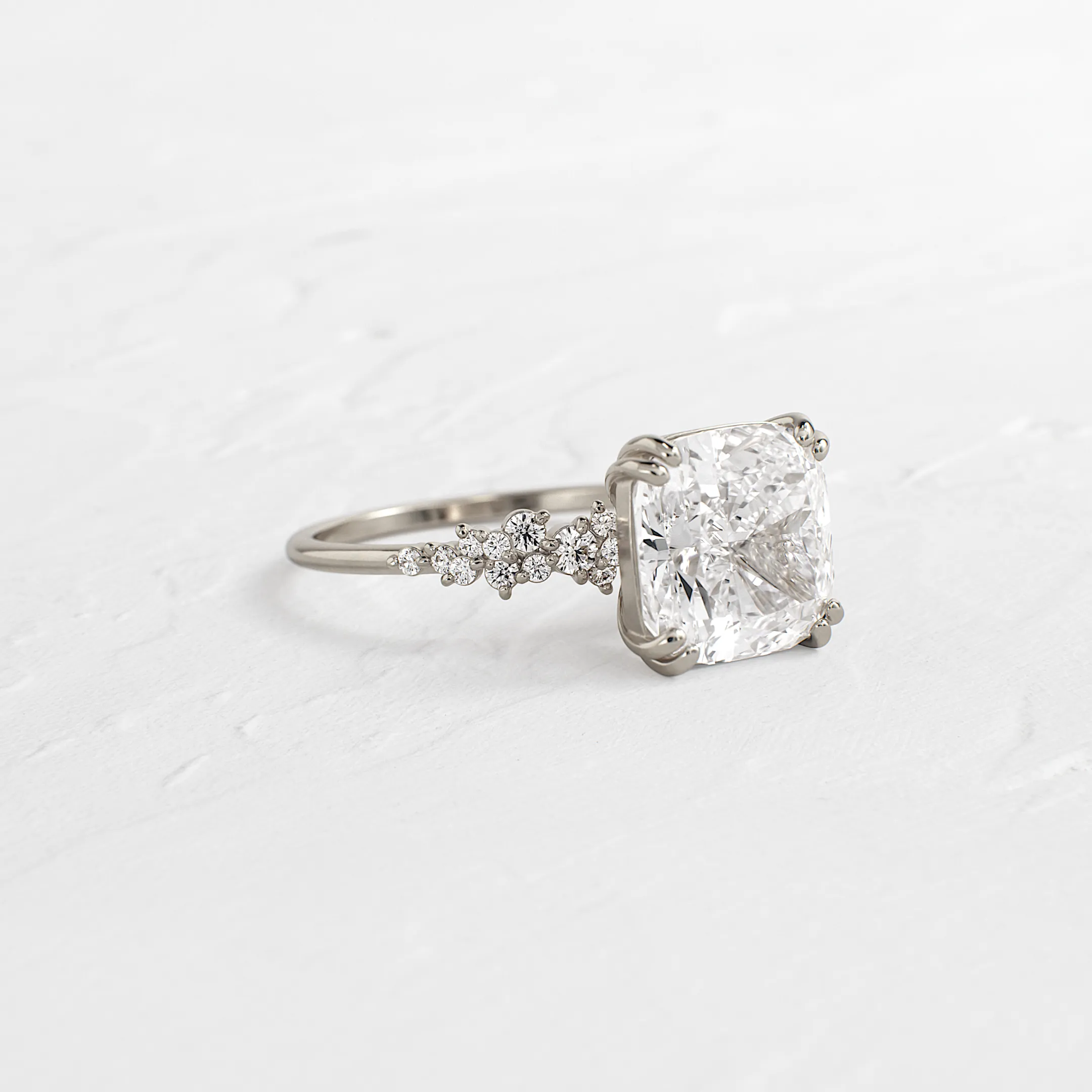 On The Horizon Ring, Cushion Cut
