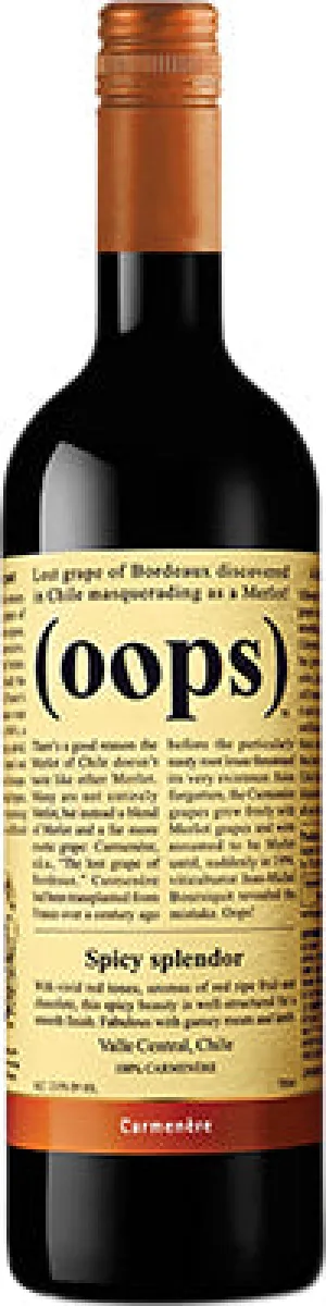 (oops) Spicy Splendor Carmenere - 750mL