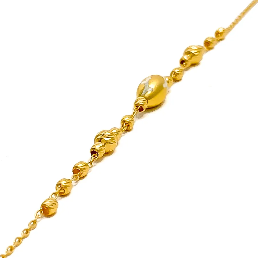 Opulent Glowing 21k Gold Bracelet