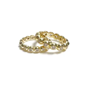 Outline Bezel Set Rings