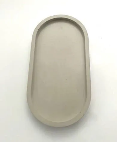Oval Cement Tray |Concrete Tray| Oval Tray| Decorative Tray