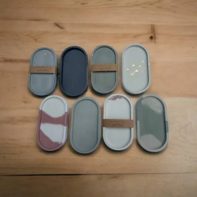 Oval Cement Tray |Concrete Tray| Oval Tray| Decorative Tray