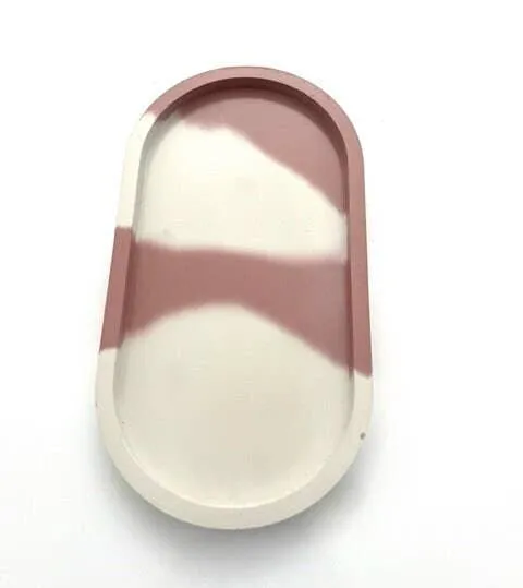 Oval Cement Tray |Concrete Tray| Oval Tray| Decorative Tray