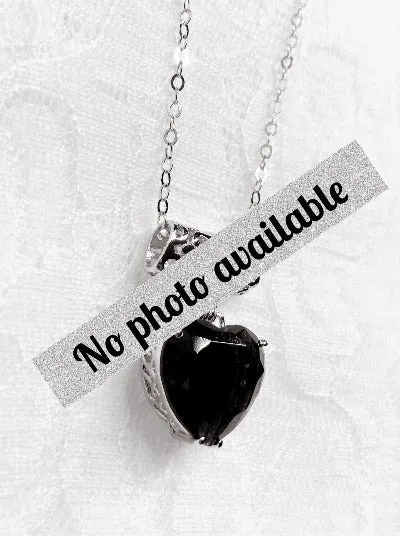 P38, Heart Pendant, Heart Gemstone, Art Nouveau Necklace #P38