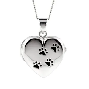 Paw Print Locket Urn