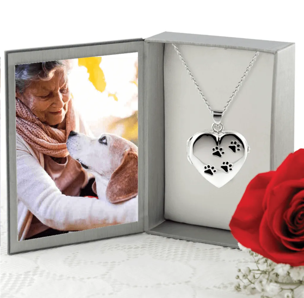 Paw Print Locket Urn