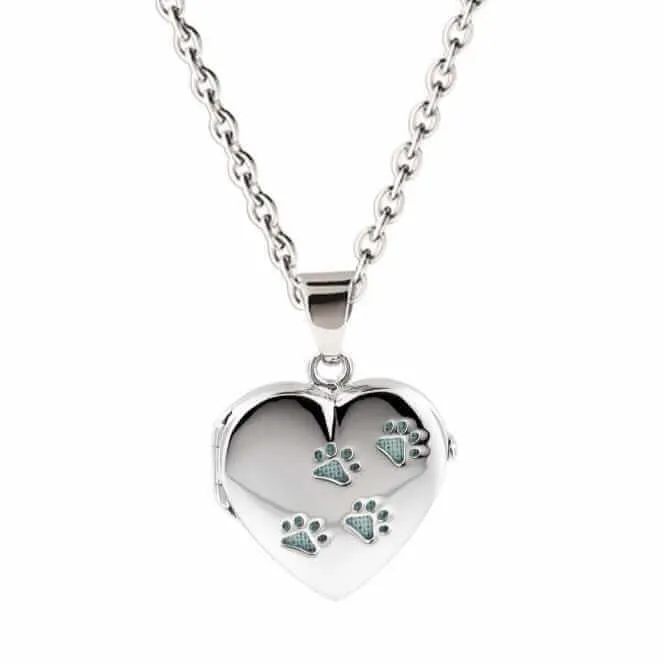 Paw Print Locket Urn