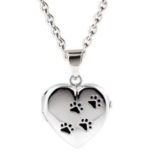 Paw Print Locket Urn