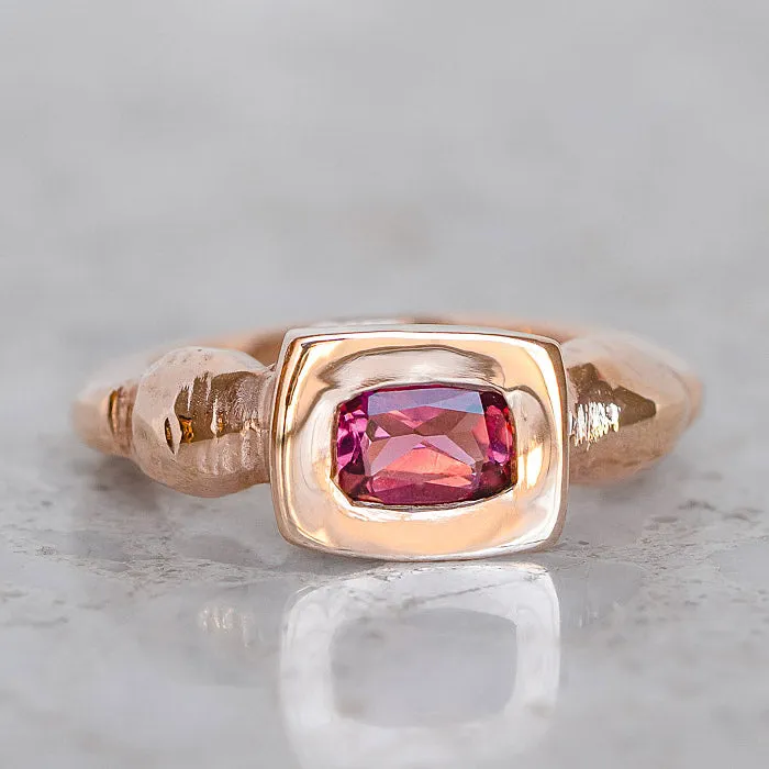 Peach Tourmaline Talisman Ring