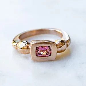 Peach Tourmaline Talisman Ring