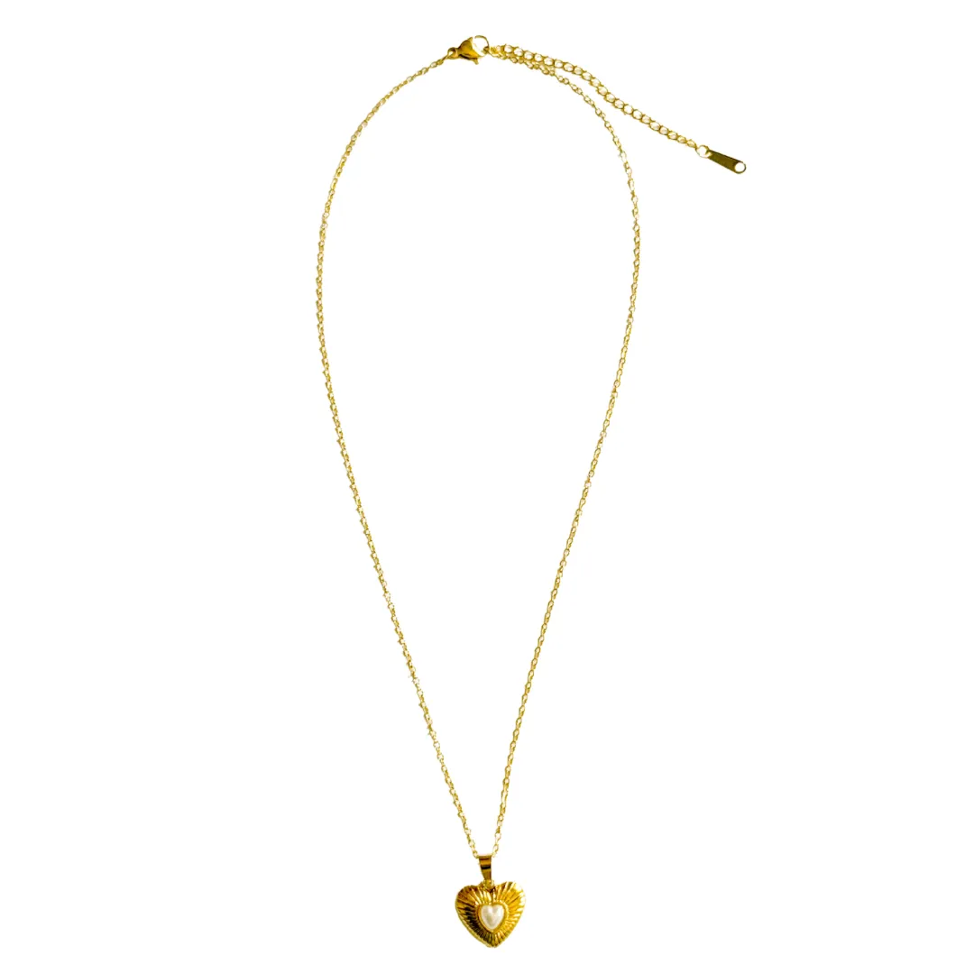 Pearl Heart Necklace