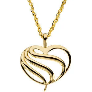 PENDANT Heart 18" Necklace