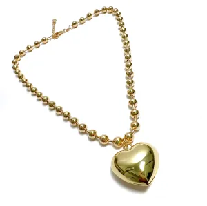 Puffy Heart Bubble Necklace
