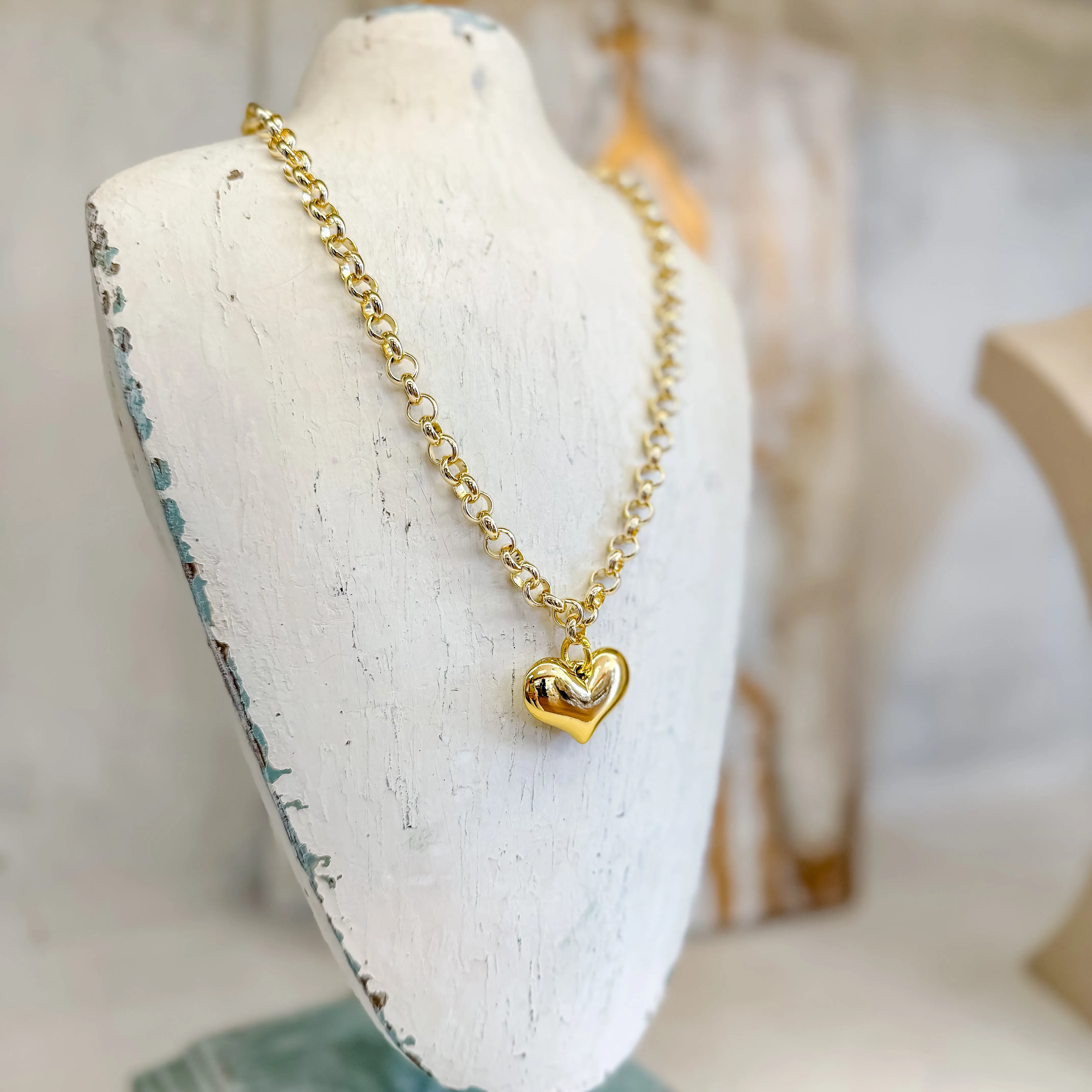 Puffy Heart Necklace