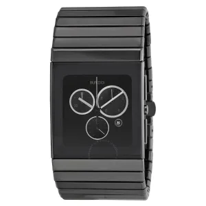 Rado Ceramica Black Ceramic Strap Black Dial Quartz Watch for Gents - R21824152
