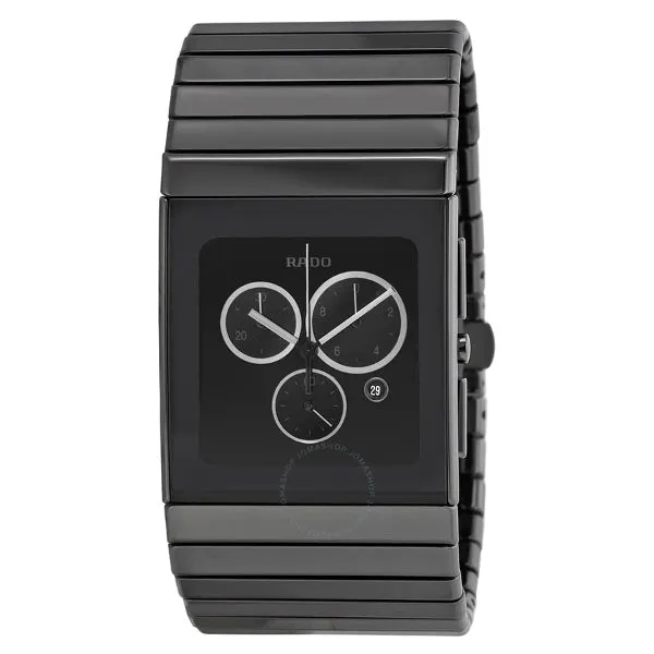 Rado Ceramica Black Ceramic Strap Black Dial Quartz Watch for Gents - R21824152