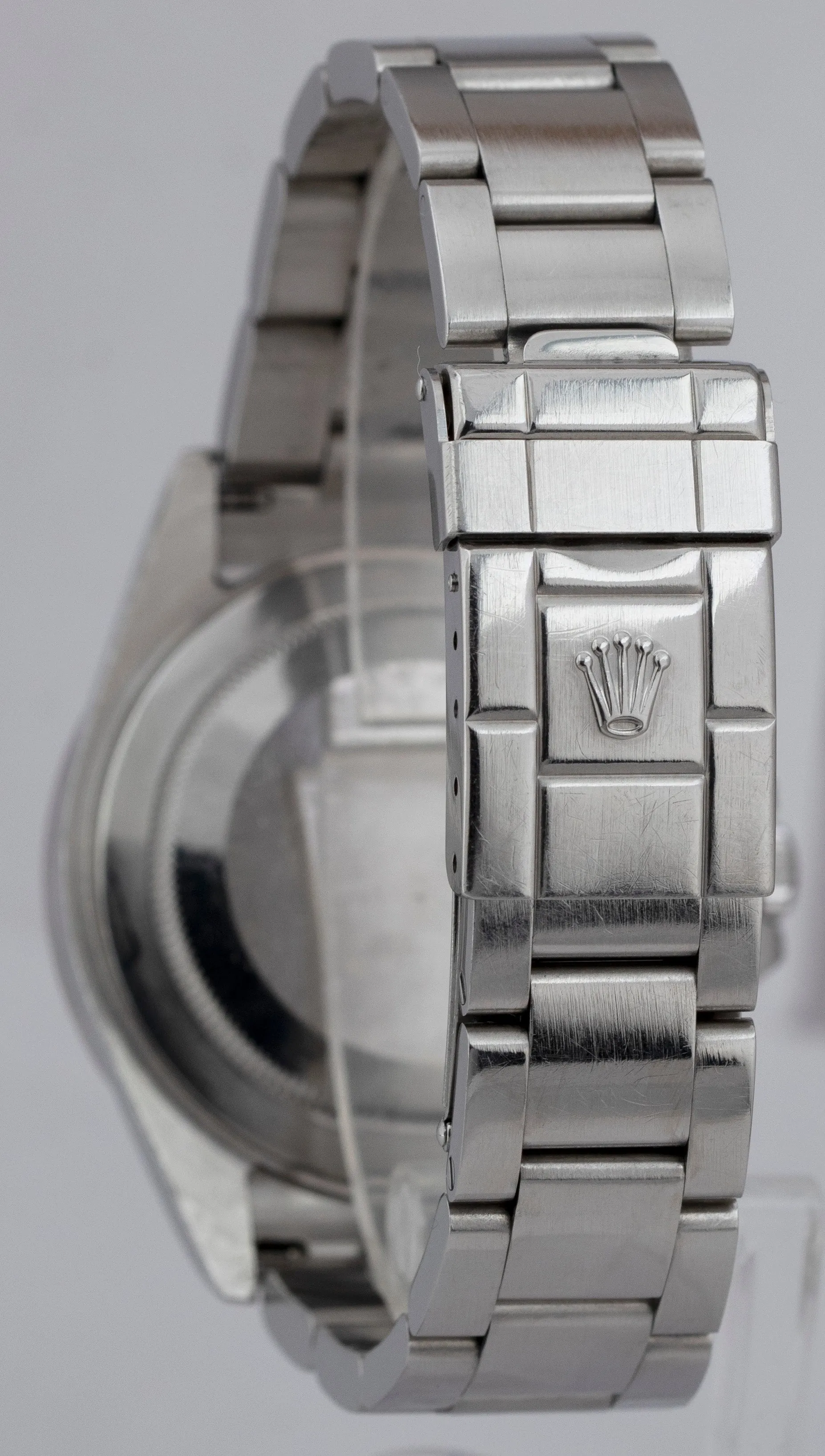 RARE ERROR 2005 Rolex Explorer II 16570 Black Steel GMT 40mm Watch PAPERS B P