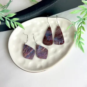 Red Galaxy Drop Earrings