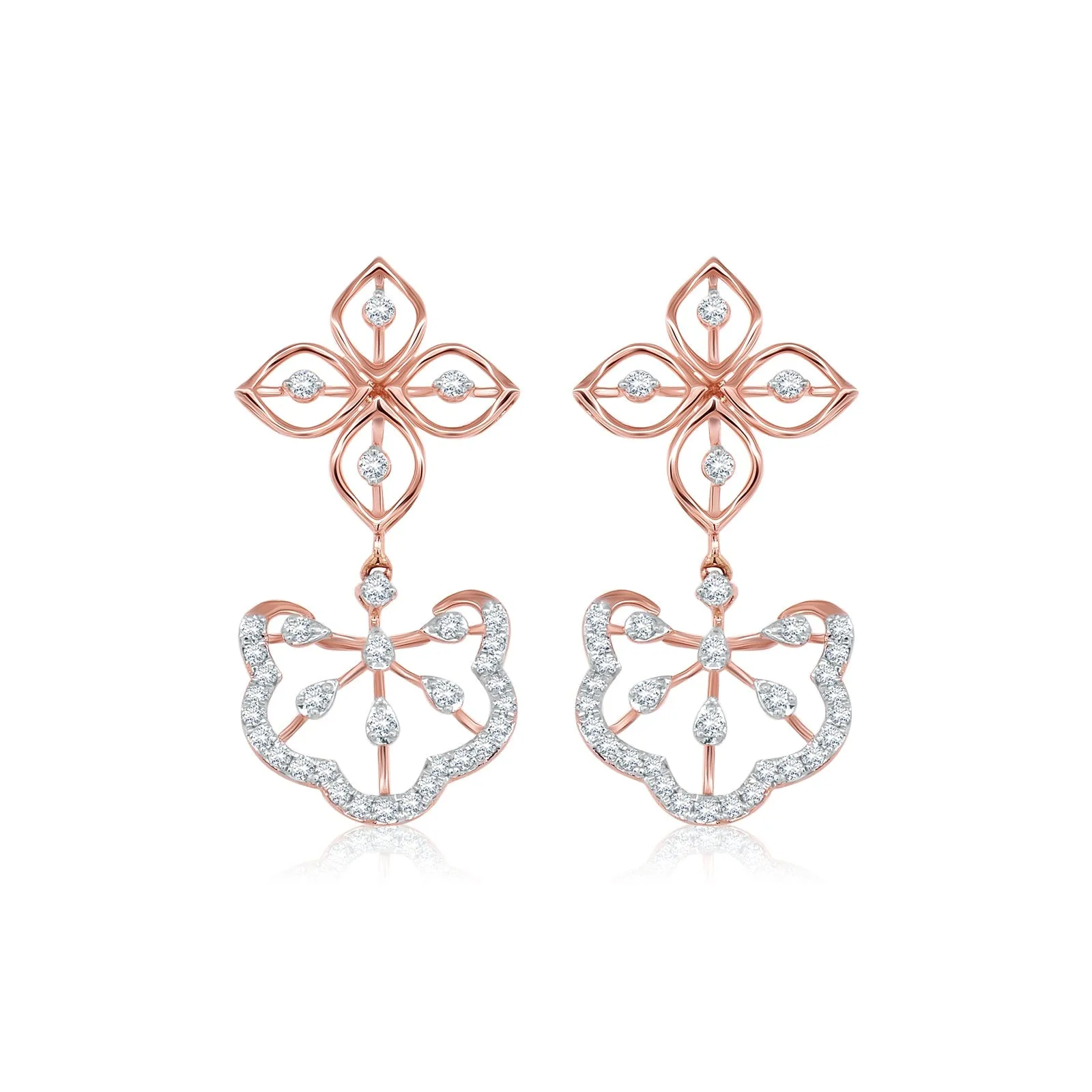 Regal Intricate Diamond Necklace Set