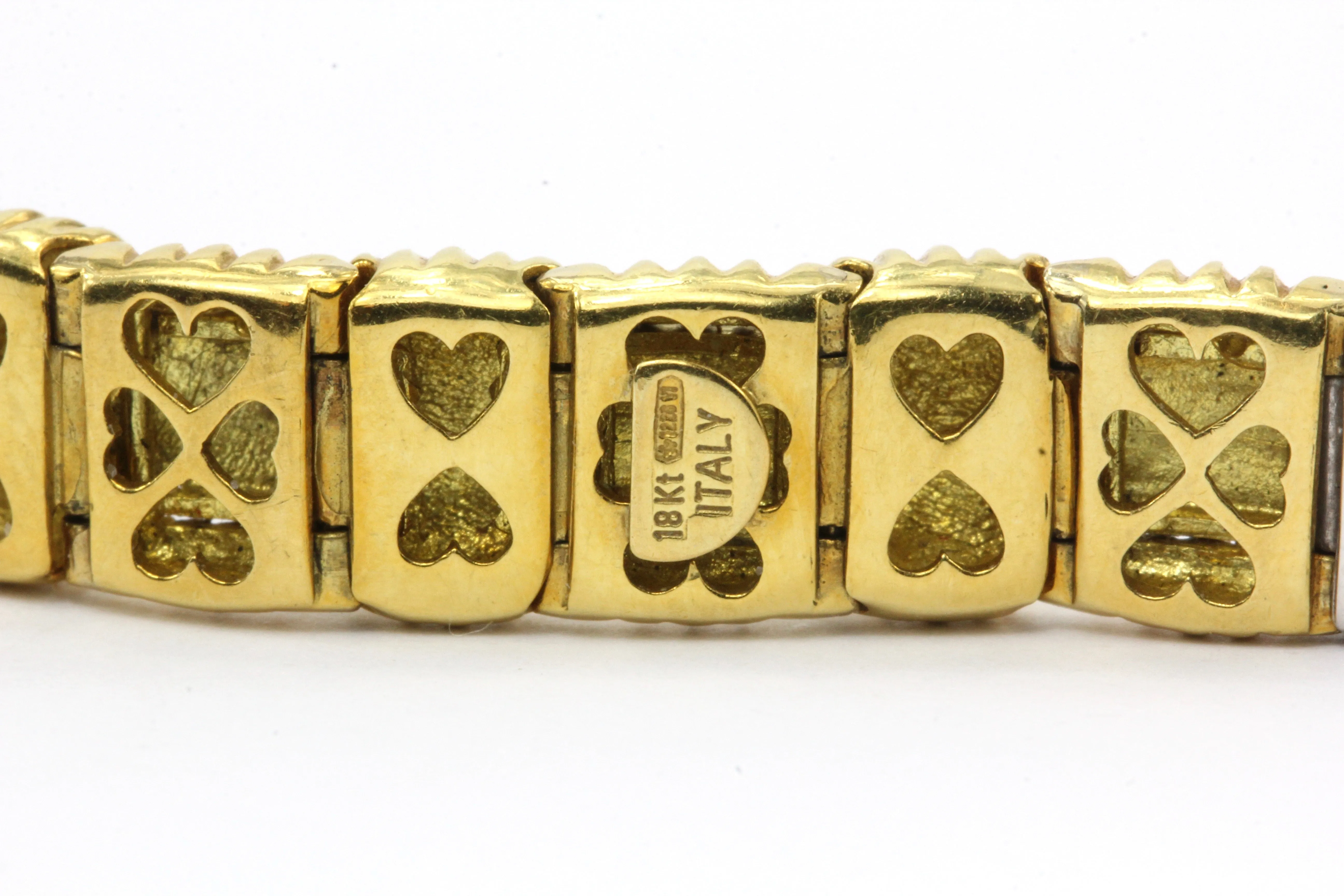 Roberto Coin 18K Gold & Diamond Appassionata 1 Row Woven Bracelet