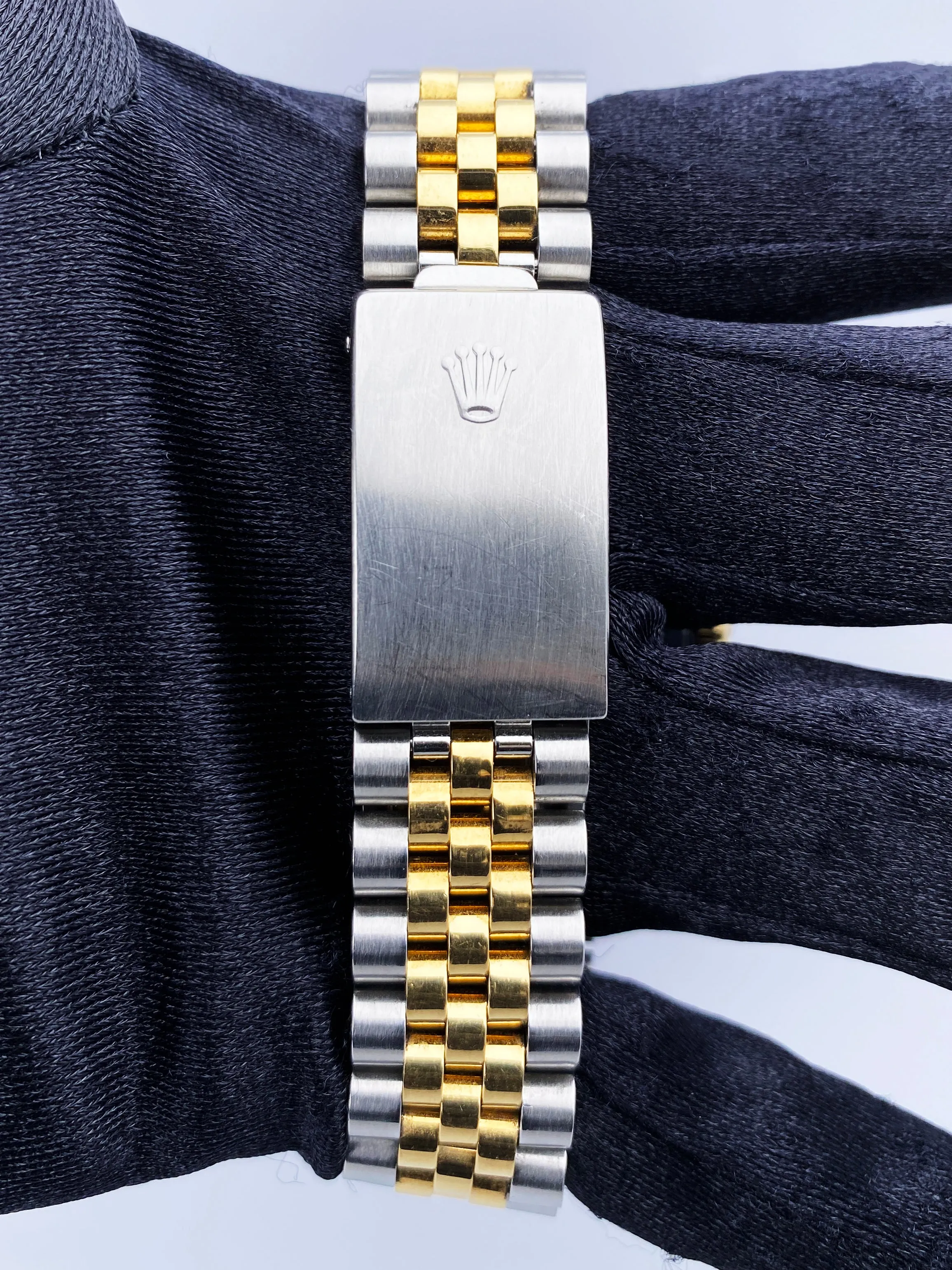 Rolex Datejust 16233 Black Dial Mens Watch Box Papers