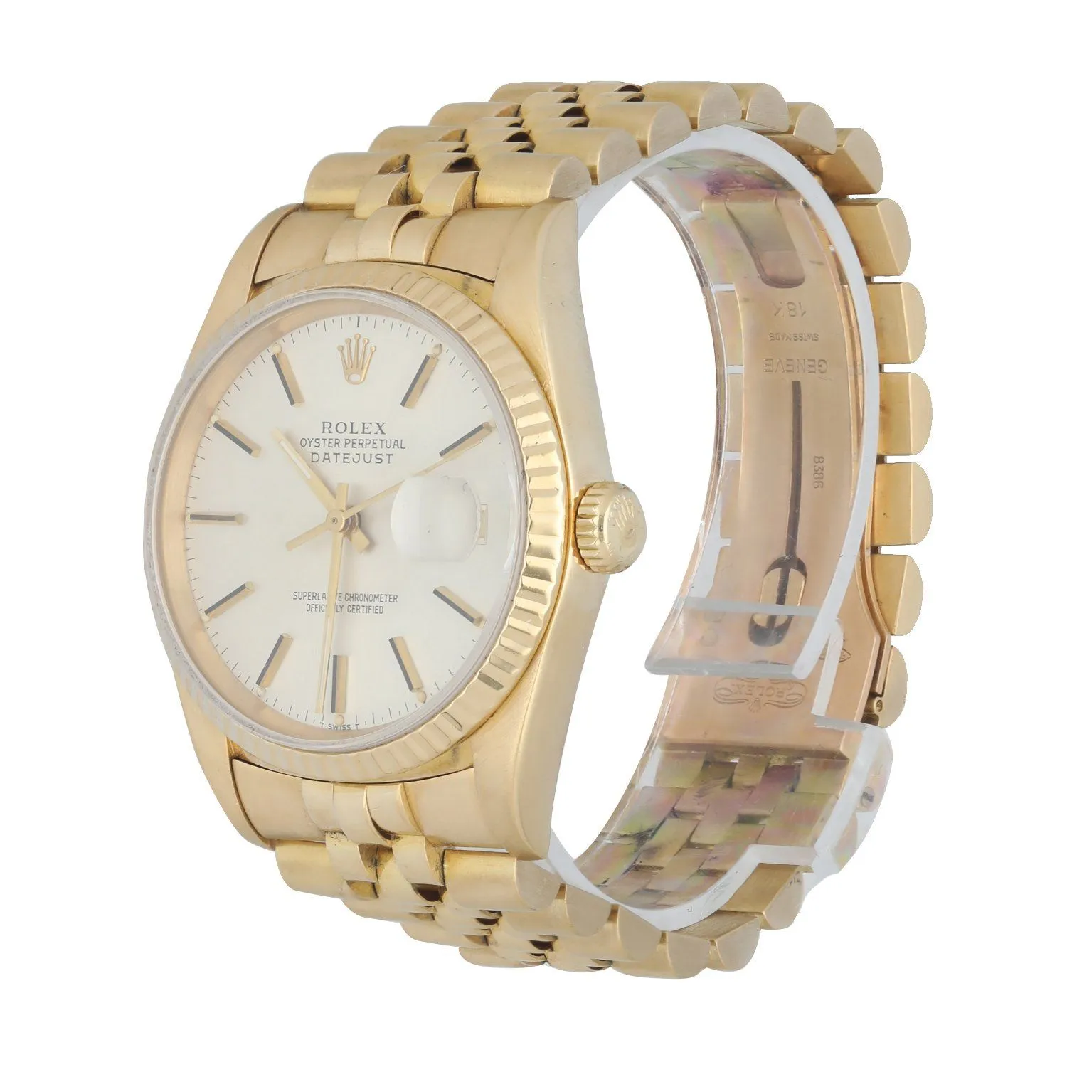 Rolex Datejust 16238 18k Yellow Gold Men's Watch